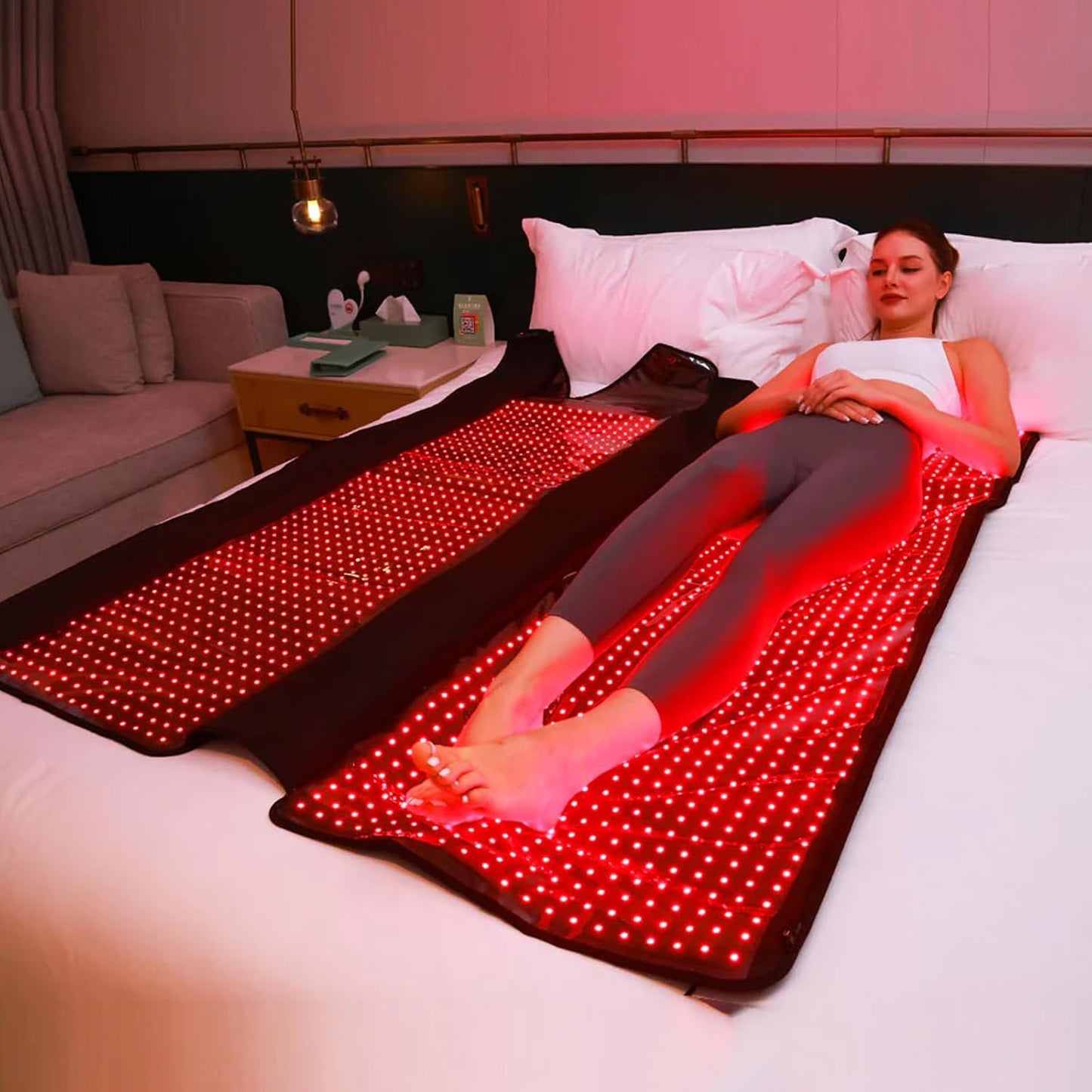 Red Infrared Light Therapy Bag for Whole Body, 70Inch*32Inch*12Inch,2520 Leds for Full Body Red Light Therapy Mat at Home